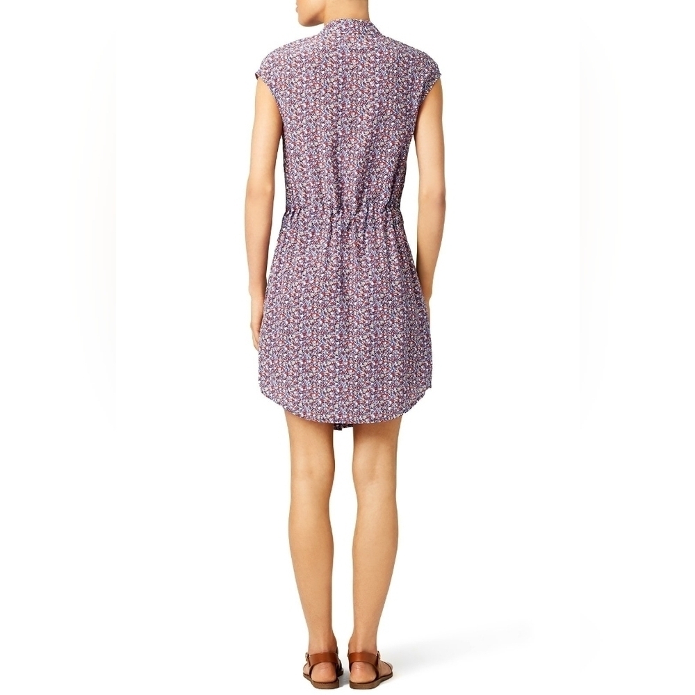 Authentic TORY BURCH Gigi Shirt dress in Hudson Blue Linosa Sz 10 $395 - Picture 5 of 14